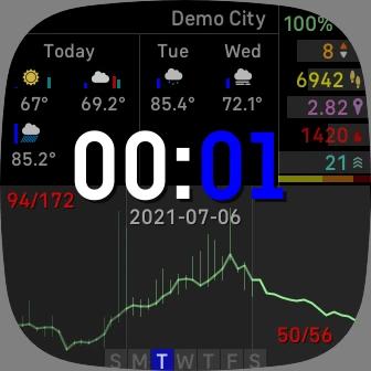 Watch face navigation animation